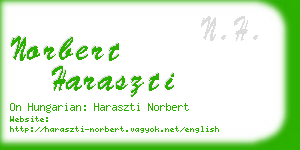norbert haraszti business card